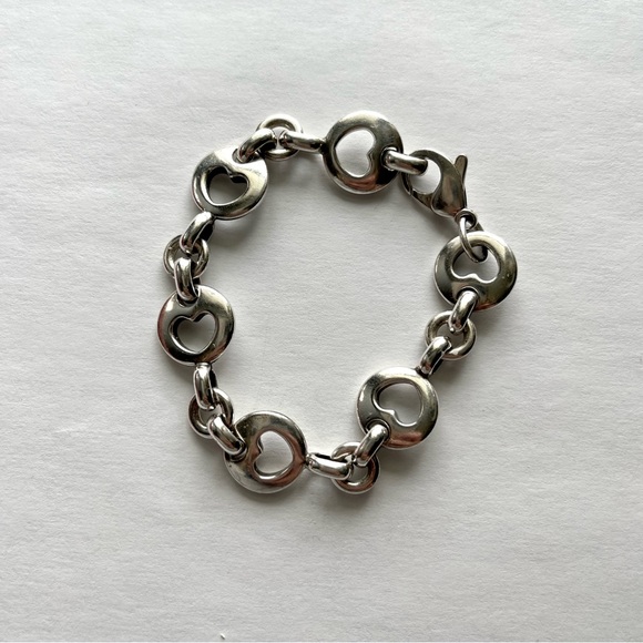 Tiffany & Co. - RARE - Vintage - Heart Stencil Bracelet - Sterling Silver - Picture 2 of 5
